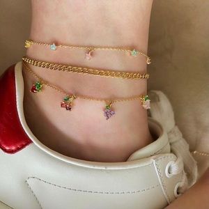 Women’s Fashion Jewelry Summer fruits Stars Anklet